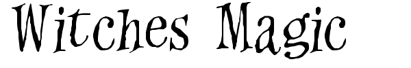 Witches Magic font preview